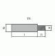 USA pencil anode universal type - ZINC - 32mm-1-1/4" - RAK-E8-Z - RKCV